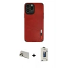 MARSİLYAN™- iPhone 13 Pro Max Kılıf Doruk Asil Koleksiyonu - Siyah Bilvis Hayalet Cam Ekran Koruyucu + Rainbow Kamera Lens Koruma Cam - REGD