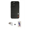 MARSİLYAN™- iPhone 13 Pro Max Kılıf Doruk Asil Koleksiyonu - Siyah Joko 5D Cam + Pers Alüminyum Kamera Lens - GD