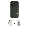 MARSİLYAN™- iPhone 13 Pro Max Kılıf Doruk Asil Koleksiyonu - Siyah Joko 5D Cam + Shine Kamera Lens - GD