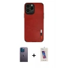 MARSİLYAN™- iPhone 13 Pro Max Kılıf Doruk Asil Koleksiyonu - Siyah Joko 5D Cam + Neon Fosforlu Kamera Lens - MI