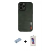 MARSİLYAN™- iPhone 13 Pro Max Kılıf Doruk Asil Koleksiyonu - Siyah Joko 5D Cam + Shine Kamera Lens Koruma Cam - MI