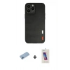 MARSİLYAN™- iPhone 13 Pro Max Kılıf Doruk Asil Koleksiyonu - Siyah Joko 5D Cam + Shine Kamera Lens Koruma Cam - MI