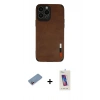 MARSİLYAN™- iPhone 13 Pro Max Kılıf Doruk Asil Koleksiyonu - Siyah Joko 5D Cam + Shine Kamera Lens Koruma Cam - PE