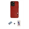 MARSİLYAN™- iPhone 13 Pro Max Kılıf Doruk Asil Koleksiyonu - Siyah Joko 5D Cam + Shine Kamera Lens Koruma Cam - PE