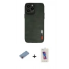 MARSİLYAN™- iPhone 13 Pro Max Kılıf Doruk Asil Koleksiyonu - Siyah Joko 5D Cam + Shine Kamera Lens Koruma Cam - PE