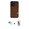 MARSİLYAN™- iPhone 13 Pro Max Kılıf Doruk Asil Koleksiyonu - Siyah Joko 5D Cam + Pers Alüminyum Kamera Lens - SABE