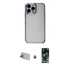 MARSİLYAN™- iPhone 13 Pro Max Kılıf Doruk Doku Prime - Şeffaf 360 Full Body Arka Koruyucu + Rainbow Kamera Lens Koruma Cam - REGD