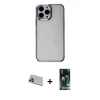 MARSİLYAN™- iPhone 13 Pro Max Kılıf Doruk Doku Prime - Şeffaf 360 Full Body Arka Koruyucu + Rainbow Kamera Lens Koruma Cam - MR