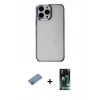 MARSİLYAN™- iPhone 13 Pro Max Kılıf Doruk Doku Prime - Şeffaf 360 Full Body Arka Koruyucu + Shine Kamera Lens Koruma Cam - PE