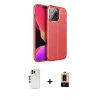 MARSİLYAN™- iPhone 13 Pro Max Kılıf Doruk Klasik Özel Seri - Şeffaf Maxco Cam Ekran Koruyucu + Shine Kamera Lens - GD