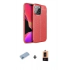 MARSİLYAN™- iPhone 13 Pro Max Kılıf Doruk Klasik Özel Seri - Şeffaf Maxco Cam Ekran Koruyucu + Shine Kamera Lens Koruma Cam - MI