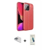 MARSİLYAN™- iPhone 13 Pro Max Kılıf Doruk Klasik Özel Seri - Şeffaf Pasifik Cam Ekran Koruyucu + Pers Alüminyum Kamera Lens - SABE