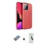 MARSİLYAN™- iPhone 13 Pro Max Kılıf Doruk Klasik Özel Seri - Şeffaf Pasifik Cam Ekran Koruyucu + Shine Kamera Lens Koruma Cam - GI