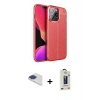 MARSİLYAN™- iPhone 13 Pro Max Kılıf Doruk Klasik Özel Seri - Siyah Bilvis Hayalet Cam Ekran Koruyucu + Pers Alüminyum Kamera Lens - LT