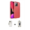 MARSİLYAN™- iPhone 13 Pro Max Kılıf Doruk Klasik Özel Seri - Siyah Bilvis Hayalet Cam Ekran Koruyucu + Shine Kamera Lens - GD