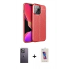 MARSİLYAN™- iPhone 13 Pro Max Kılıf Doruk Klasik Özel Seri - Siyah Joko 5D Cam + Neon Fosforlu Kamera Lens - BZ