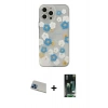 MARSİLYAN™- iPhone 13 Pro Max Kılıf Eksen Asil Prime - Şeffaf 360 Full Body Arka Koruyucu + Rainbow Kamera Lens Koruma Cam - MI