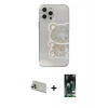 MARSİLYAN™- iPhone 13 Pro Max Kılıf Eksen Asil Prime - Şeffaf 360 Full Body Arka Koruyucu + Rainbow Kamera Lens Koruma Cam - REGD