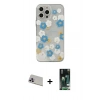 MARSİLYAN™- iPhone 13 Pro Max Kılıf Eksen Asil Prime - Şeffaf 360 Full Body Arka Koruyucu + Rainbow Kamera Lens Koruma Cam - MR
