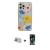 MARSİLYAN™- iPhone 13 Pro Max Kılıf Eksen Asil Prime - Şeffaf 360 Full Body Arka Koruyucu + Rainbow Kamera Lens Koruma Cam - REGD
