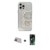 MARSİLYAN™- iPhone 13 Pro Max Kılıf Eksen Asil Prime - Şeffaf 360 Full Body Arka Koruyucu + Rainbow Kamera Lens Koruma Cam - MR