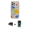 MARSİLYAN™- iPhone 13 Pro Max Kılıf Eksen Asil Prime - Şeffaf 360 Full Body Arka Koruyucu + Raze Metal Kamera Lens - GD