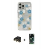 MARSİLYAN™- iPhone 13 Pro Max Kılıf Eksen Asil Prime - Şeffaf 360 Full Body Arka Koruyucu + Raze Metal Kamera Lens - GD