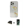 MARSİLYAN™- iPhone 13 Pro Max Kılıf Eksen Asil Prime - Şeffaf 360 Full Body Arka Koruyucu + Raze Metal Kamera Lens - GD
