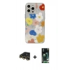 MARSİLYAN™- iPhone 13 Pro Max Kılıf Eksen Asil Prime - Şeffaf 360 Full Body Arka Koruyucu + Raze Metal Kamera Lens - GD