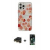 MARSİLYAN™- iPhone 13 Pro Max Kılıf Eksen Asil Prime - Şeffaf 360 Full Body Arka Koruyucu + Raze Metal Kamera Lens - GD