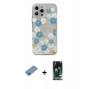 MARSİLYAN™- iPhone 13 Pro Max Kılıf Eksen Asil Prime - Şeffaf 360 Full Body Arka Koruyucu + Shine Kamera Lens Koruma Cam - GI