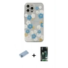 MARSİLYAN™- iPhone 13 Pro Max Kılıf Eksen Asil Prime - Şeffaf 360 Full Body Arka Koruyucu + Shine Kamera Lens Koruma Cam - MI