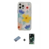 MARSİLYAN™- iPhone 13 Pro Max Kılıf Eksen Asil Prime - Şeffaf 360 Full Body Arka Koruyucu + Shine Kamera Lens Koruma Cam - PE