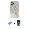 MARSİLYAN™- iPhone 13 Pro Max Kılıf Eksen Asil Prime - Şeffaf 360 Full Body Arka Koruyucu + Shine Kamera Lens Koruma Cam - PE