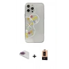 MARSİLYAN™- iPhone 13 Pro Max Kılıf Eksen Asil Prime - Şeffaf Maxco Cam Ekran Koruyucu + Pers Alüminyum Kamera Lens - GI