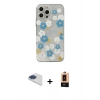 MARSİLYAN™- iPhone 13 Pro Max Kılıf Eksen Asil Prime - Şeffaf Maxco Cam Ekran Koruyucu + Pers Alüminyum Kamera Lens - LT