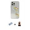 MARSİLYAN™- iPhone 13 Pro Max Kılıf Eksen Asil Prime - Şeffaf Maxco Cam Ekran Koruyucu + Shine Kamera Lens Koruma Cam - MI