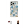 MARSİLYAN™- iPhone 13 Pro Max Kılıf Eksen Asil Prime - Şeffaf Maxco Cam Ekran Koruyucu + Pers Alüminyum Kamera Lens - KI