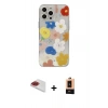 MARSİLYAN™- iPhone 13 Pro Max Kılıf Eksen Asil Prime - Şeffaf Maxco Cam Ekran Koruyucu + Pers Alüminyum Kamera Lens - KI