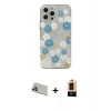 MARSİLYAN™- iPhone 13 Pro Max Kılıf Eksen Asil Prime - Şeffaf Maxco Cam Ekran Koruyucu + Rainbow Kamera Lens Koruma Cam - MR