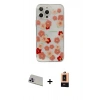 MARSİLYAN™- iPhone 13 Pro Max Kılıf Eksen Asil Prime - Şeffaf Maxco Cam Ekran Koruyucu + Rainbow Kamera Lens Koruma Cam - MR