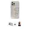 MARSİLYAN™- iPhone 13 Pro Max Kılıf Eksen Asil Prime - Şeffaf Maxco Cam Ekran Koruyucu + Rainbow Kamera Lens Koruma Cam - MR