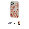 MARSİLYAN™- iPhone 13 Pro Max Kılıf Eksen Asil Prime - Şeffaf Maxco Cam Ekran Koruyucu + Renkli Kamera Lens Koruma Cam - PE