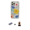 MARSİLYAN™- iPhone 13 Pro Max Kılıf Eksen Asil Prime - Şeffaf Maxco Cam Ekran Koruyucu + Renkli Kamera Lens Koruma Cam - SI