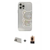 MARSİLYAN™- iPhone 13 Pro Max Kılıf Eksen Asil Prime - Şeffaf Maxco Cam Ekran Koruyucu + Rainbow Kamera Lens Koruma Cam - REGD