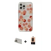 MARSİLYAN™- iPhone 13 Pro Max Kılıf Eksen Asil Prime - Şeffaf Maxco Cam Ekran Koruyucu + Rainbow Kamera Lens Koruma Cam - REGD