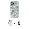 MARSİLYAN™- iPhone 13 Pro Max Kılıf Eksen Asil Prime - Şeffaf Maxco Cam Ekran Koruyucu + Shine Kamera Lens - GD