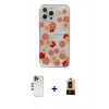 MARSİLYAN™- iPhone 13 Pro Max Kılıf Eksen Asil Prime - Şeffaf Maxco Cam Ekran Koruyucu + Shine Kamera Lens - GD