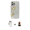 MARSİLYAN™- iPhone 13 Pro Max Kılıf Eksen Asil Prime - Şeffaf Maxco Cam Ekran Koruyucu + Shine Kamera Lens - GD