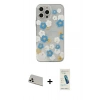 MARSİLYAN™- iPhone 13 Pro Max Kılıf Eksen Asil Prime - Şeffaf Pasifik Cam Ekran Koruyucu + Rainbow Kamera Lens Koruma Cam - BZ